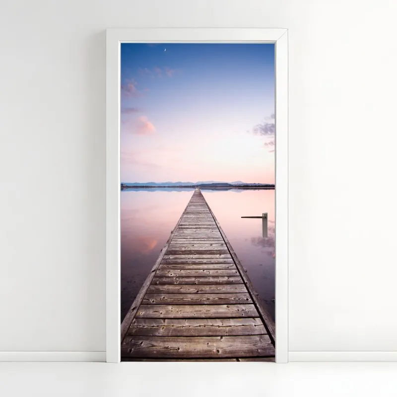 Naklejka na drzwi Statua Wolności w monochromie – Wallissimo®