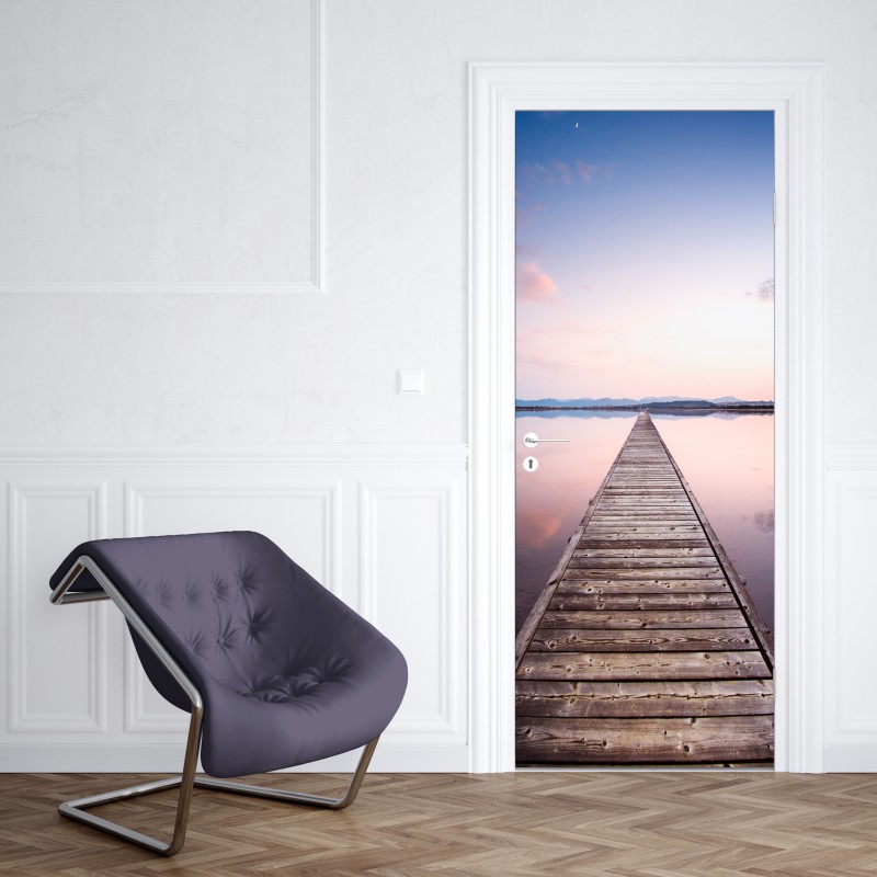 Naklejka na drzwi Statua Wolności w monochromie – Wallissimo®