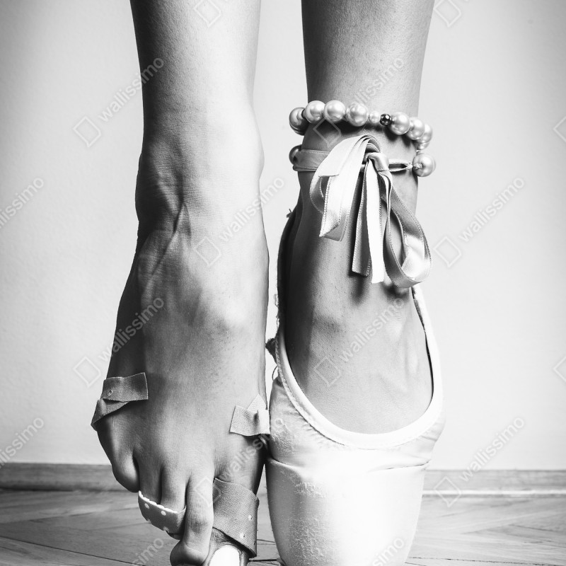 Naklejka na drzwi gracja baletowa na pointach – Wallissimo® Naklejka na drzwi gracja baletowa na pointach – Wallissimo®