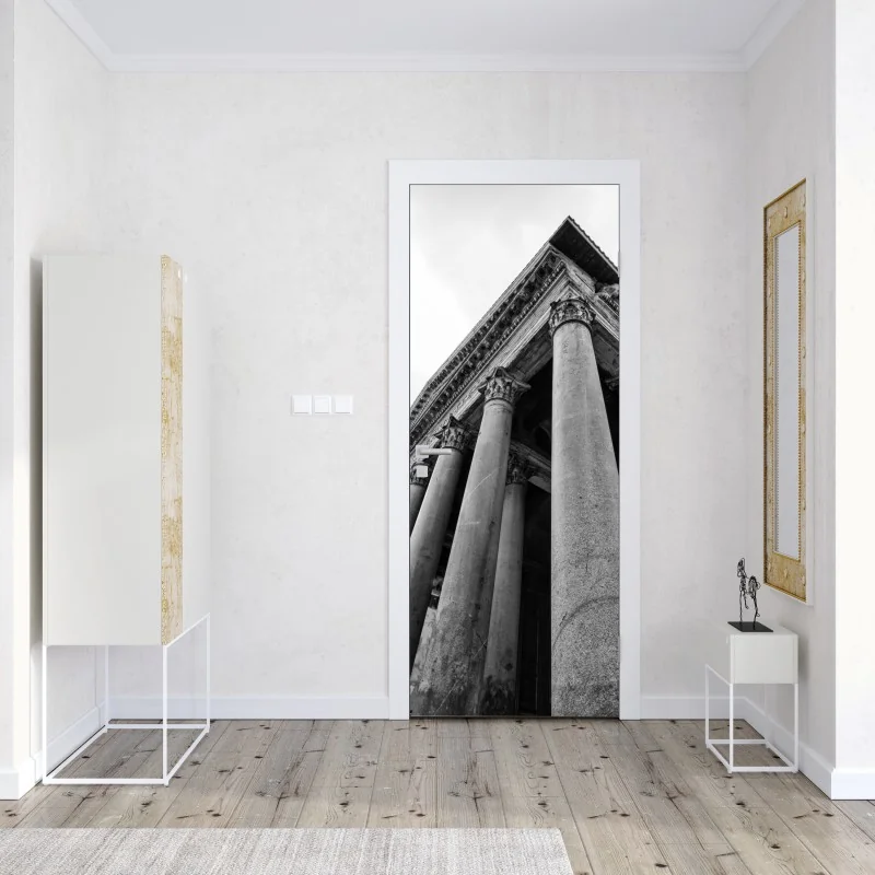 Naklejka na drzwi monumentalne kolumny Panteonu w Rzymie – Wallissimo® Naklejka na drzwi monumentalne kolumny Panteonu w Rzymie – Wallissimo®