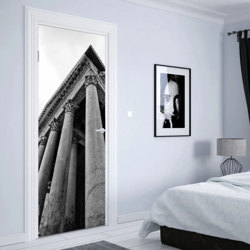 Naklejka na drzwi monumentalne kolumny Panteonu w Rzymie – Wallissimo® Naklejka na drzwi monumentalne kolumny Panteonu w Rzymie – Wallissimo®