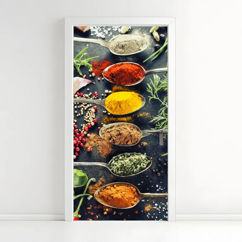 Naklejka na drzwi złote geometryczne fasety – Wallissimo®