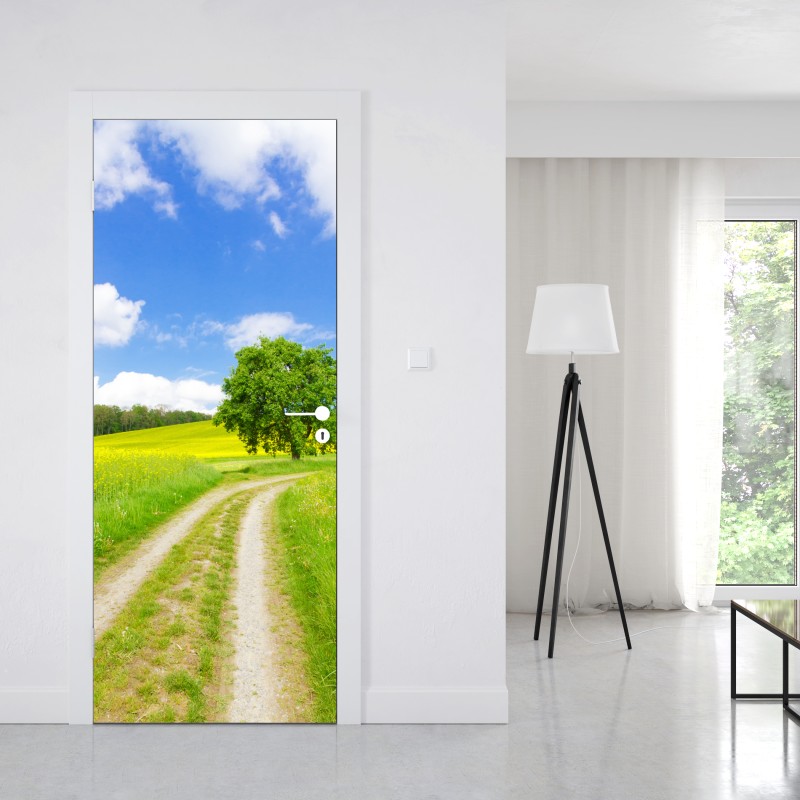 Naklejka na drzwi złota godzina przy moście Golden Gate, Baker Beach – Wallissimo®