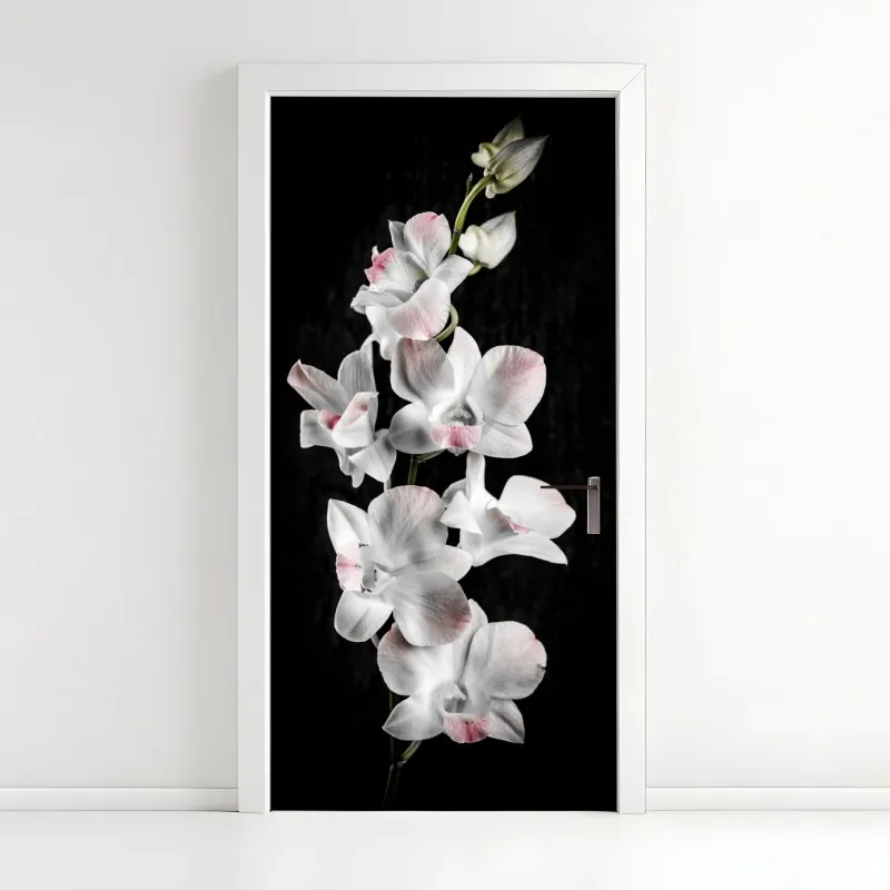 Naklejka na drzwi paw wśród gałęzi granatu – Wallissimo®