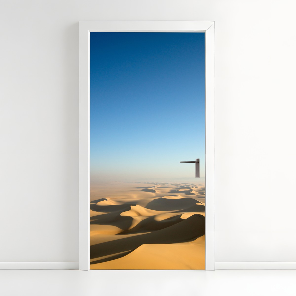 Door sticker endless desert dunes under blue sky – Wallissimo®