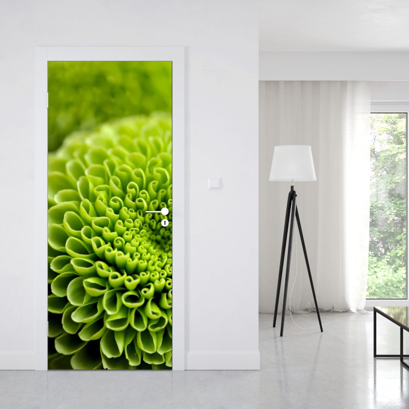 Naklejka na drzwi Edynburg panorama z zamkiem i wieżą zegarową – Wallissimo®