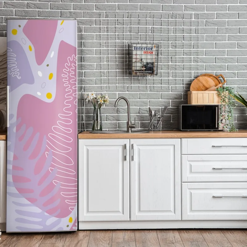 Naklejka na lodówkę zabawny wzór z zebrami – Wallissimo®