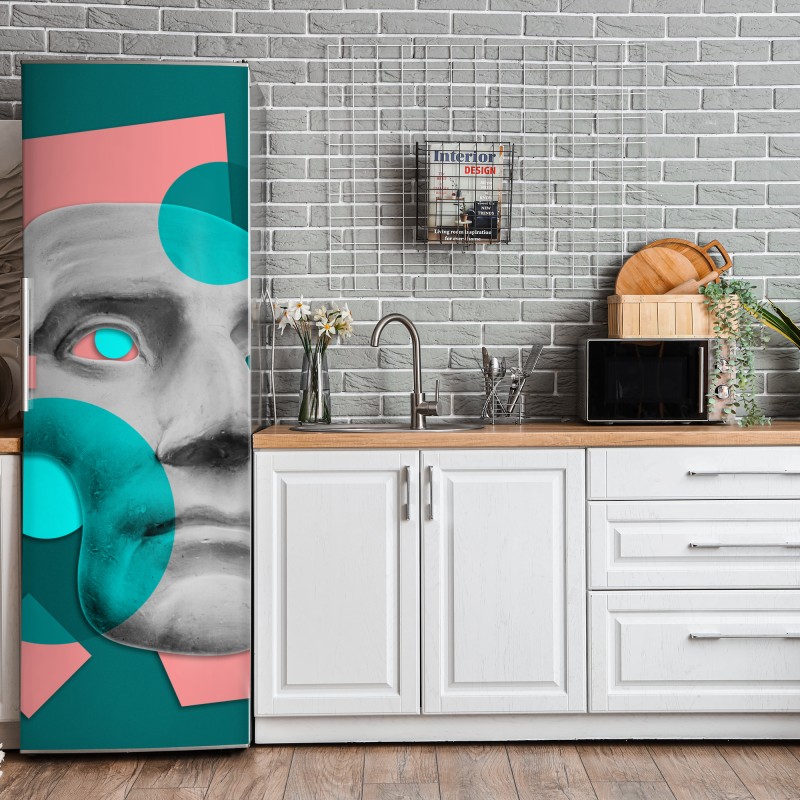 Naklejka na lodówkę wschód słońca nad Lago di Braies – Wallissimo®