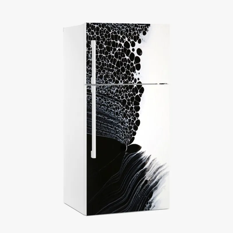 Naklejka na lodówkę monochromatyczny przepływ komórek