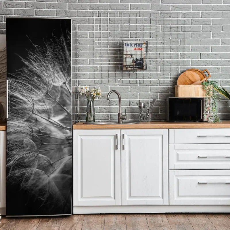 Naklejka na lodówkę zabawny wzór z zebrami – Wallissimo®