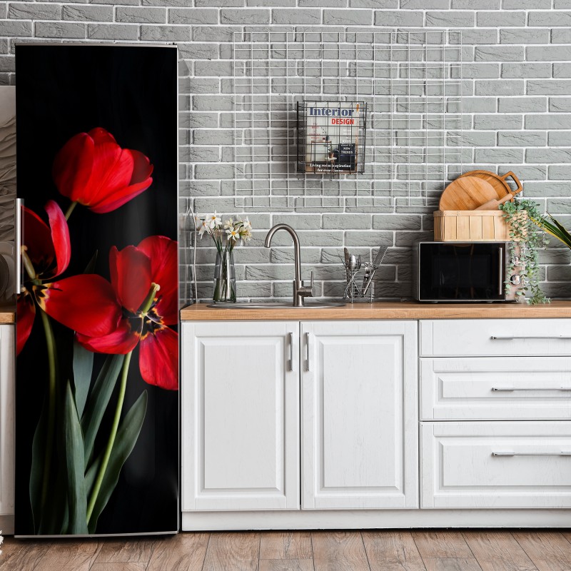 Naklejka na lodówkę złote geometryczne fasety – Wallissimo®