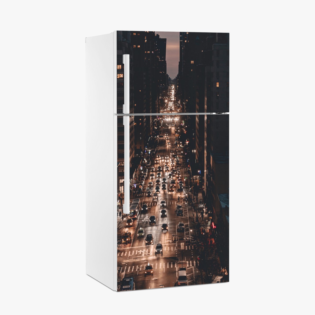 Fridge sticker Manhattan nighttime avenue – Wallissimo®