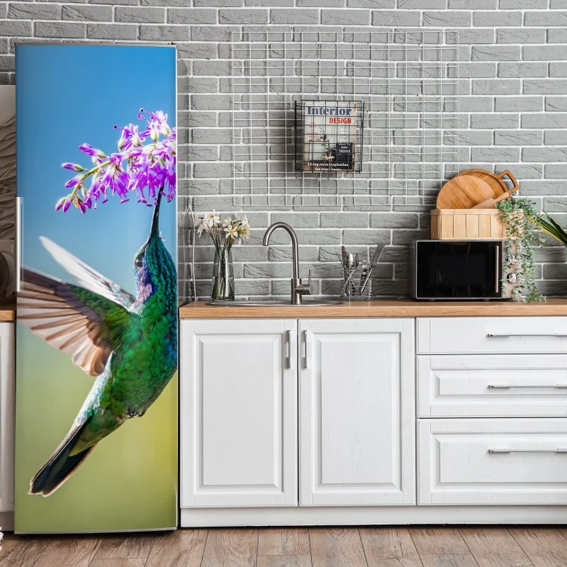 Naklejka na lodówkę zabawny wzór z zebrami – Wallissimo®