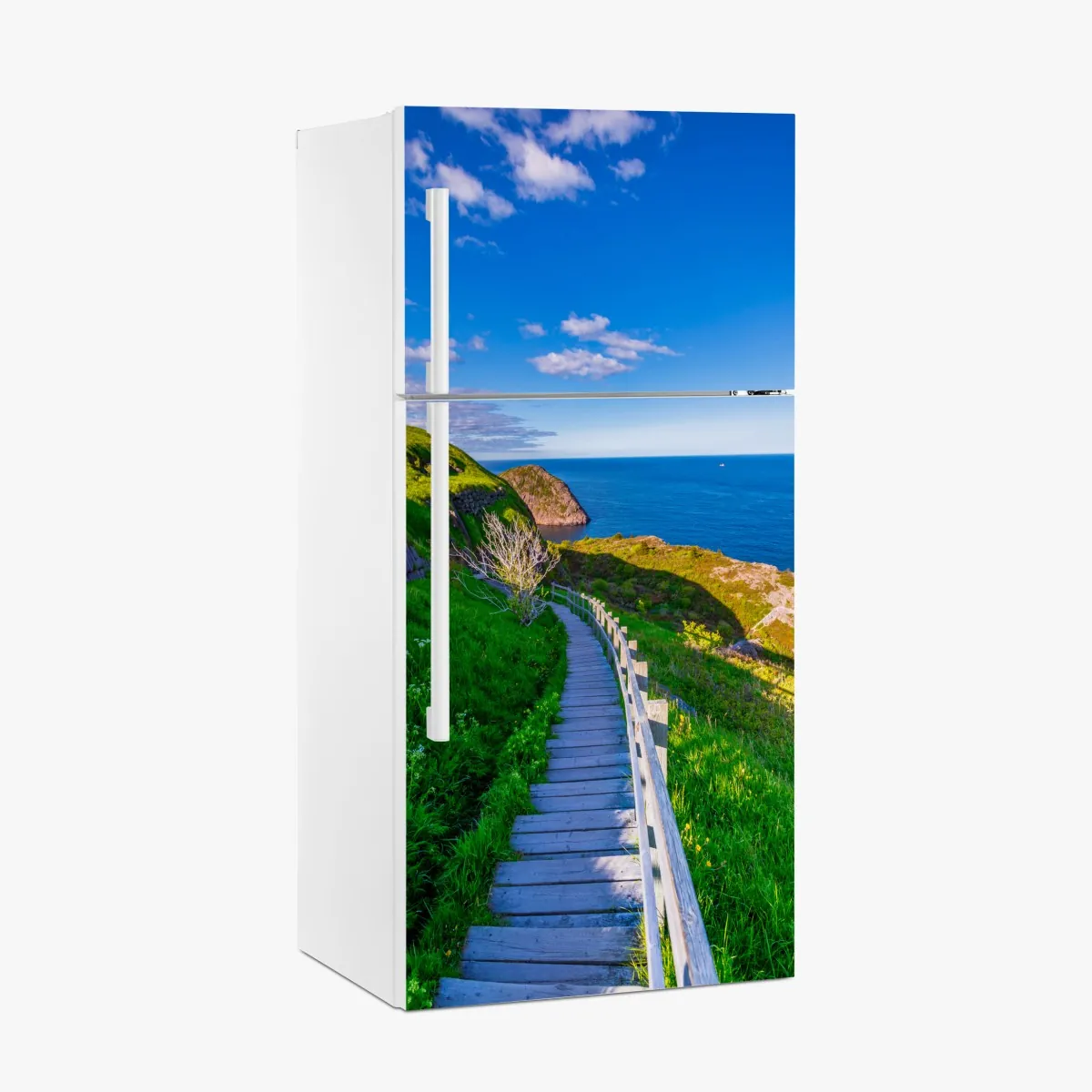 Naklejka na lodówkę nadmorska ścieżka z widokiem na morze – Wallissimo® Naklejka na lodówkę nadmorska ścieżka z widokiem na morze – Wallissimo®