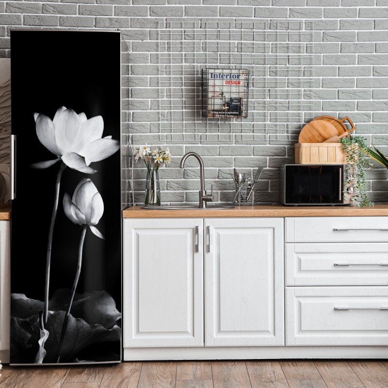 Naklejka na lodówkę złoty wzór art deco – Wallissimo®