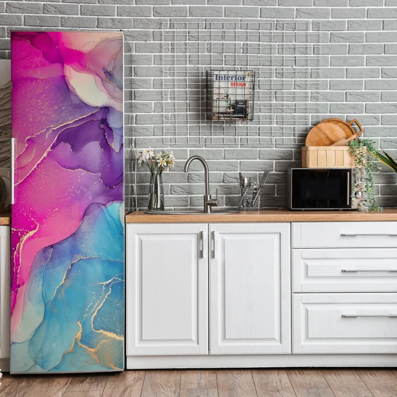 Naklejka na lodówkę dramatyczny szary krajobraz chmur – Wallissimo®