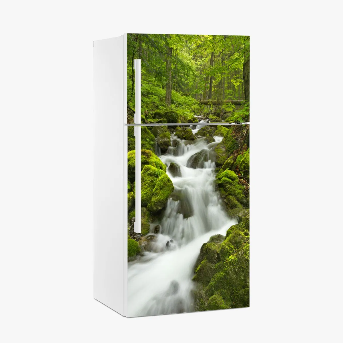 Naklejka na lodówkę mechowy wodospad – Wallissimo® Naklejka na lodówkę mechowy wodospad – Wallissimo®