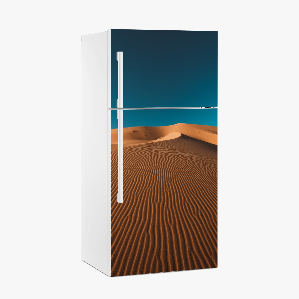 Fridge sticker golden sand dunes under deep blue sky – Wallissimo®