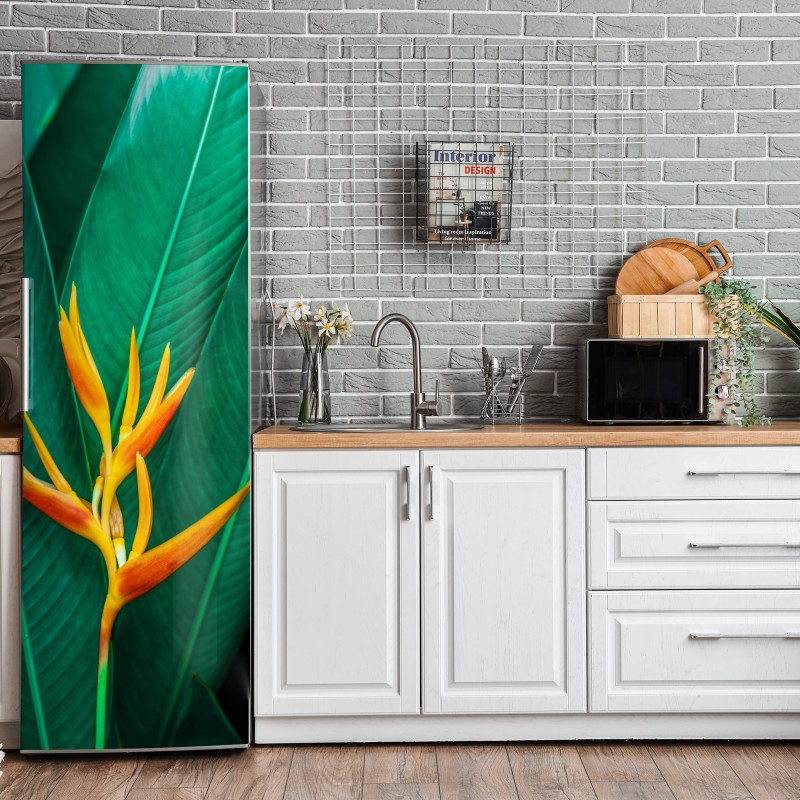 Naklejka na lodówkę czarny marmur z żyłami – Wallissimo®