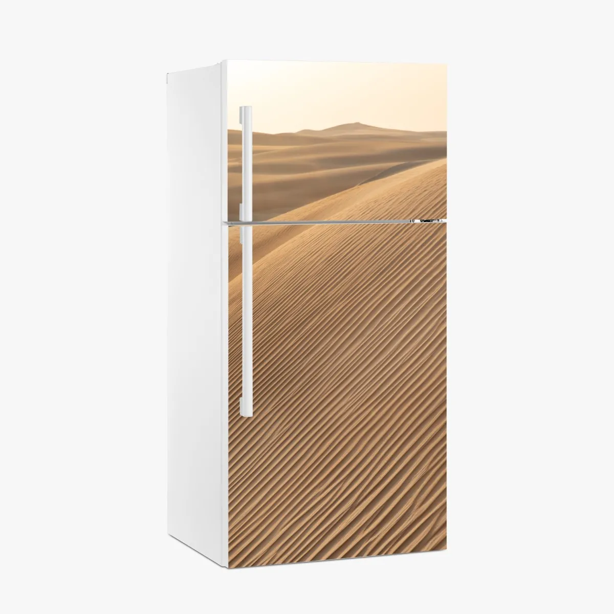 Naklejka na lodówkę złote wydmy minimalistyczny krajobraz – Wallissimo® Naklejka na lodówkę złote wydmy minimalistyczny krajobraz – Wallissimo®
