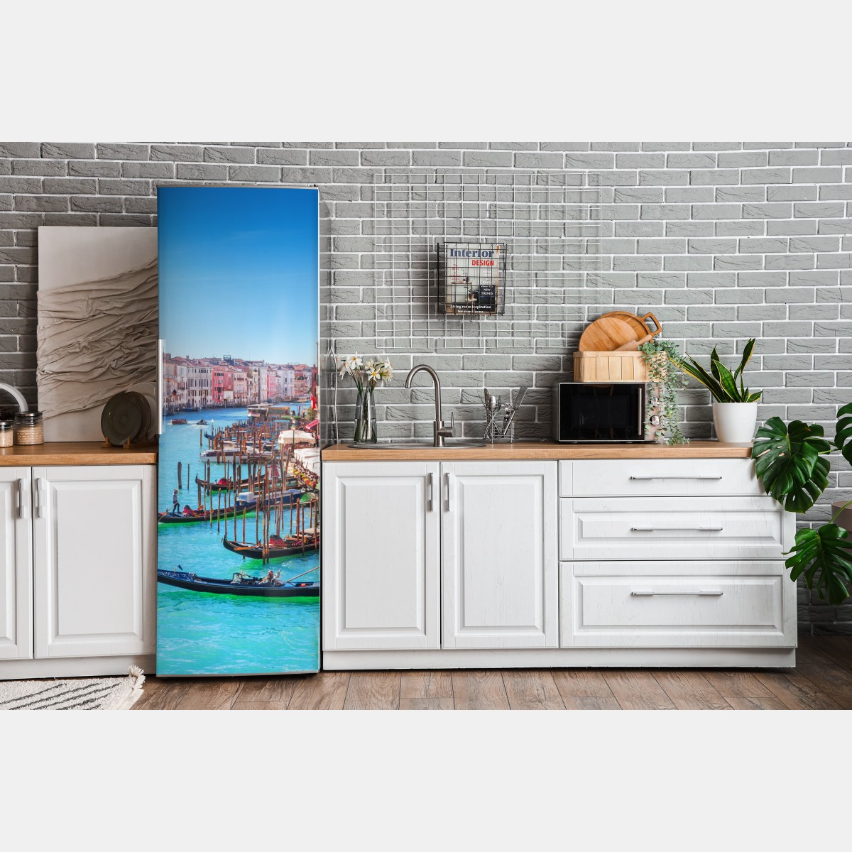 Naklejka na lodówkę Wenecja wielki kanał panorama miasta – Wallissimo® Naklejka na lodówkę Wenecja wielki kanał panorama miasta – Wallissimo®