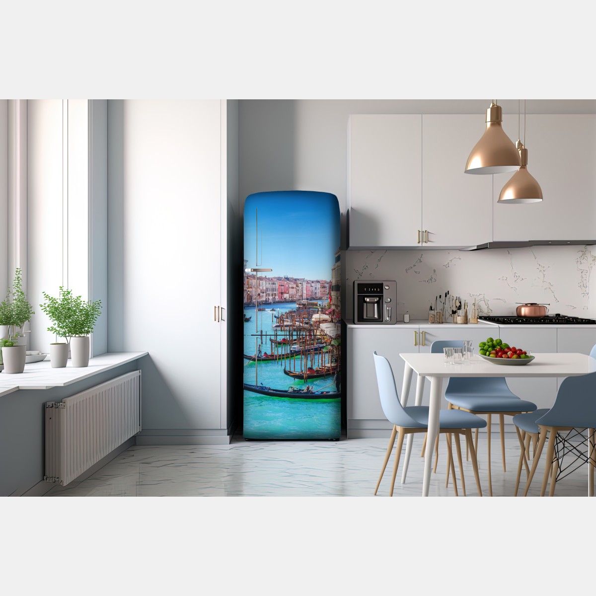 Naklejka na lodówkę Wenecja wielki kanał panorama miasta – Wallissimo® Naklejka na lodówkę Wenecja wielki kanał panorama miasta – Wallissimo®