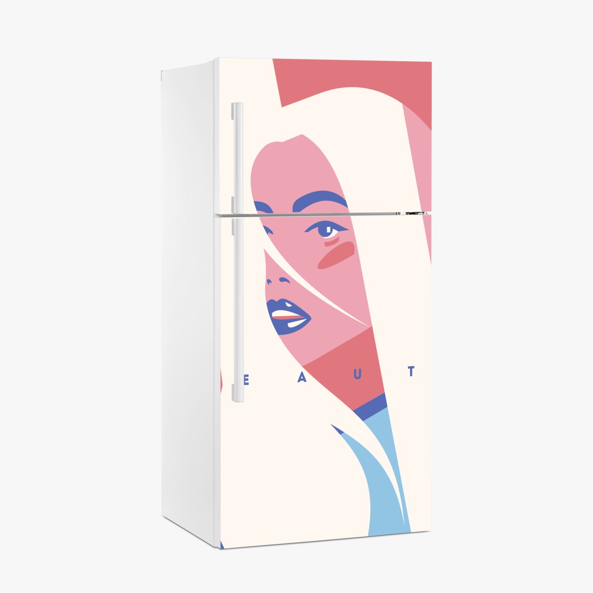 Fridge sticker pastel pop beauty portrait – Wallissimo®