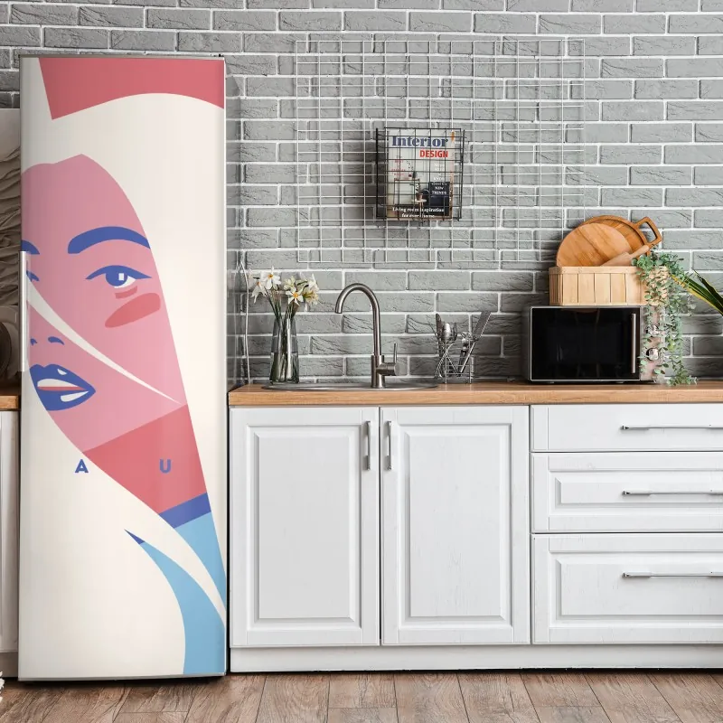 Naklejka na lodówkę intymny monochromatyczny portret – Wallissimo®