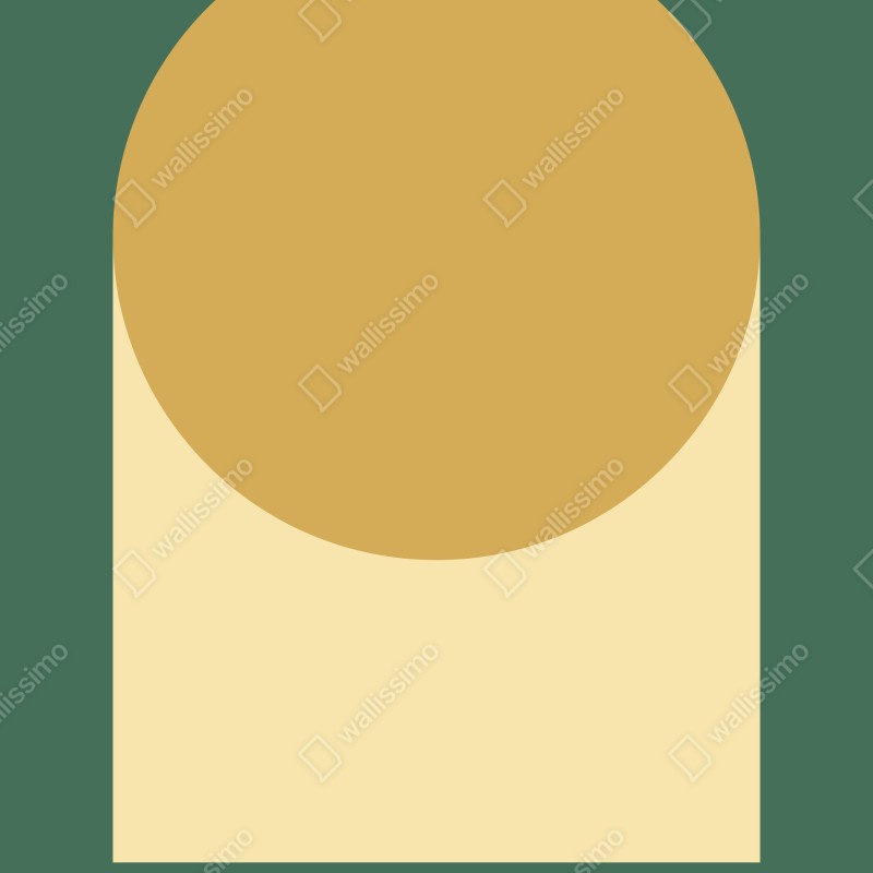 Naklejka na lodówkę złote słońce nad geometrycznym blokiem – Wallissimo® Naklejka na lodówkę złote słońce nad geometrycznym blokiem – Wallissimo®