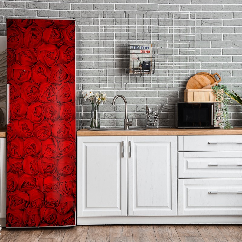 Naklejka na lodówkę złoty wzór art deco – Wallissimo®