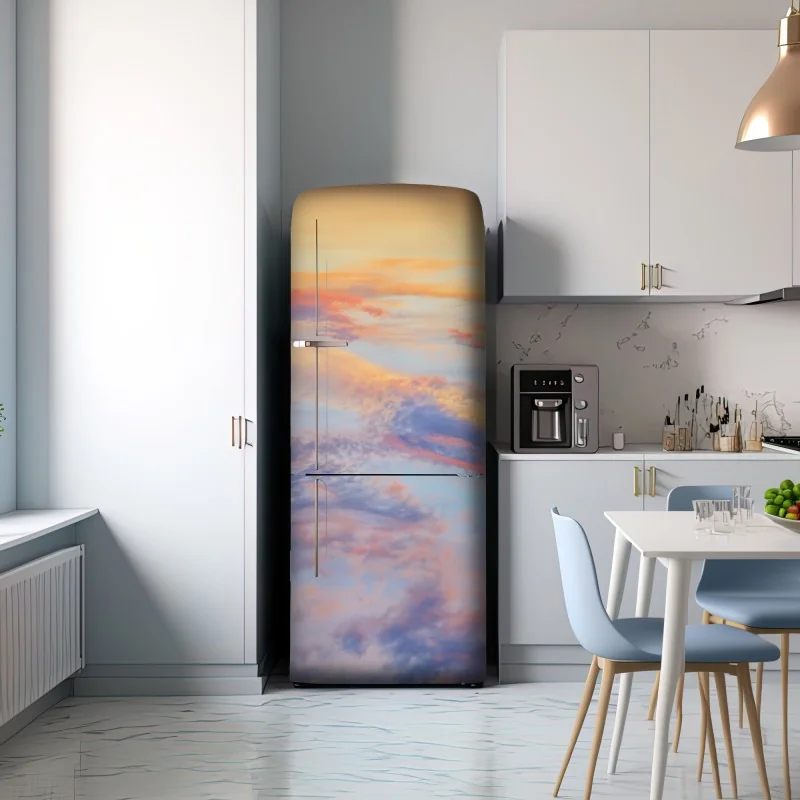 Naklejka na lodówkę spokojne pastelowe niebo o wschodzie słońca – Wallissimo® Naklejka na lodówkę spokojne pastelowe niebo o wschodzie słońca – Wallissimo®