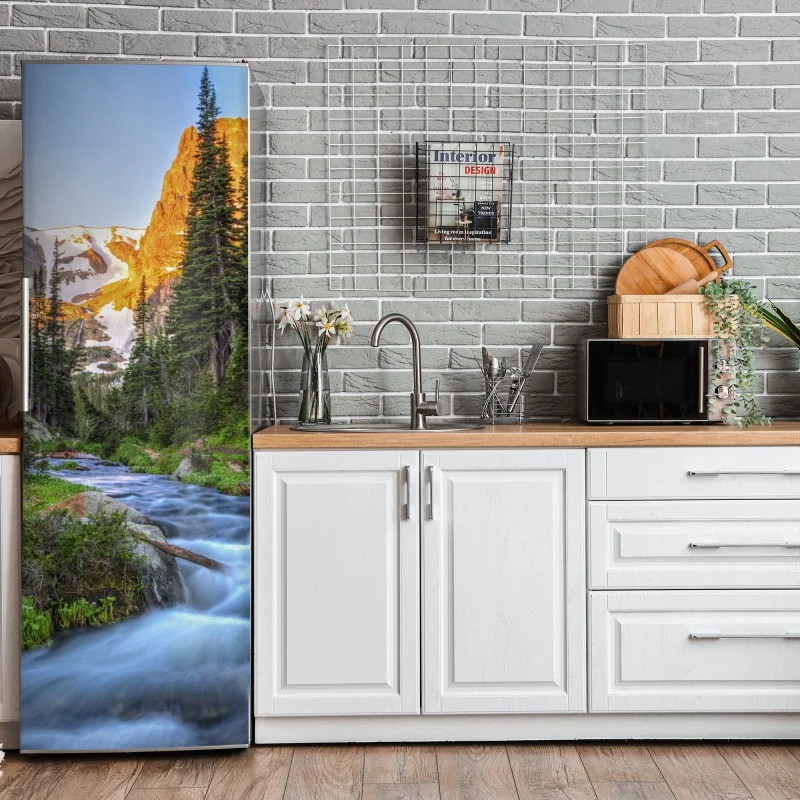 Naklejka na lodówkę wodospad Marmore w Umbrii: mglista zieleń – Wallissimo®