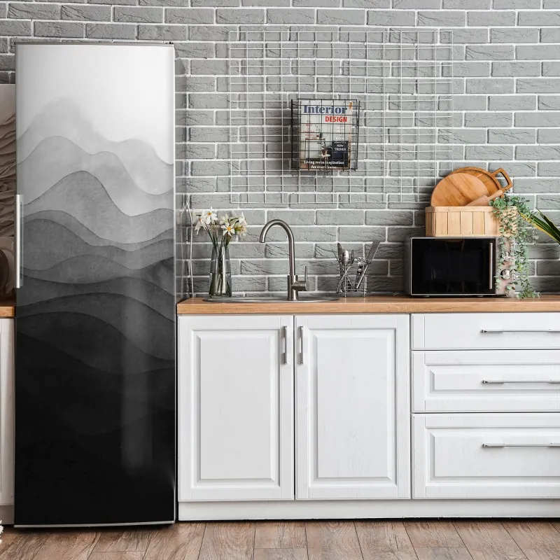 Naklejka na lodówkę delikatny różowy bukiet eustomy – Wallissimo®