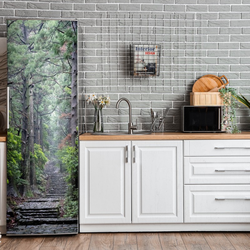 Naklejka na lodówkę różowa cukierkowa spirala – Wallissimo®