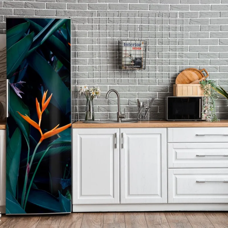 Naklejka na lodówkę intensywny portret goryla w czerni i bieli – Wallissimo®