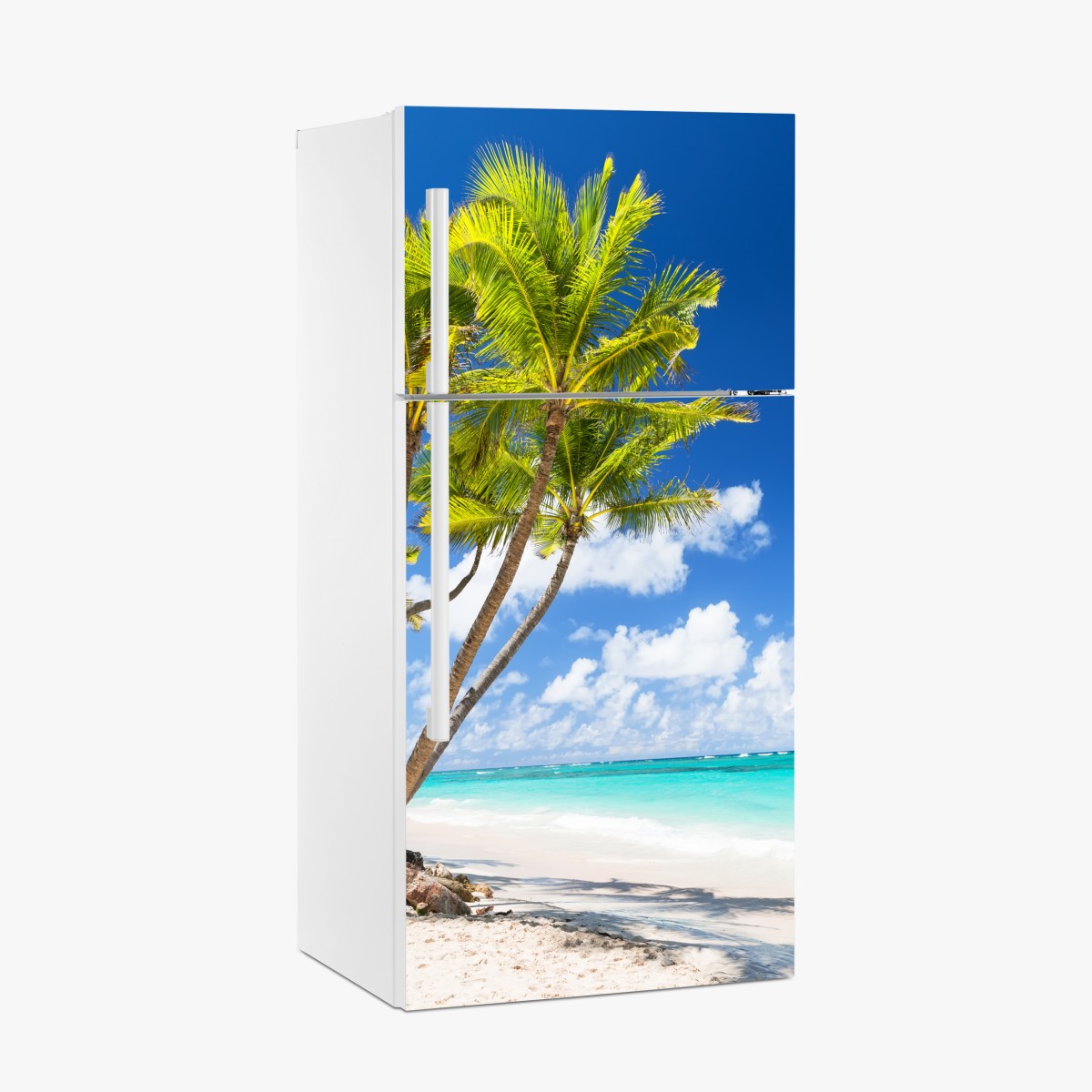 Fridge sticker tropical palm beach in Punta Cana – Wallissimo®