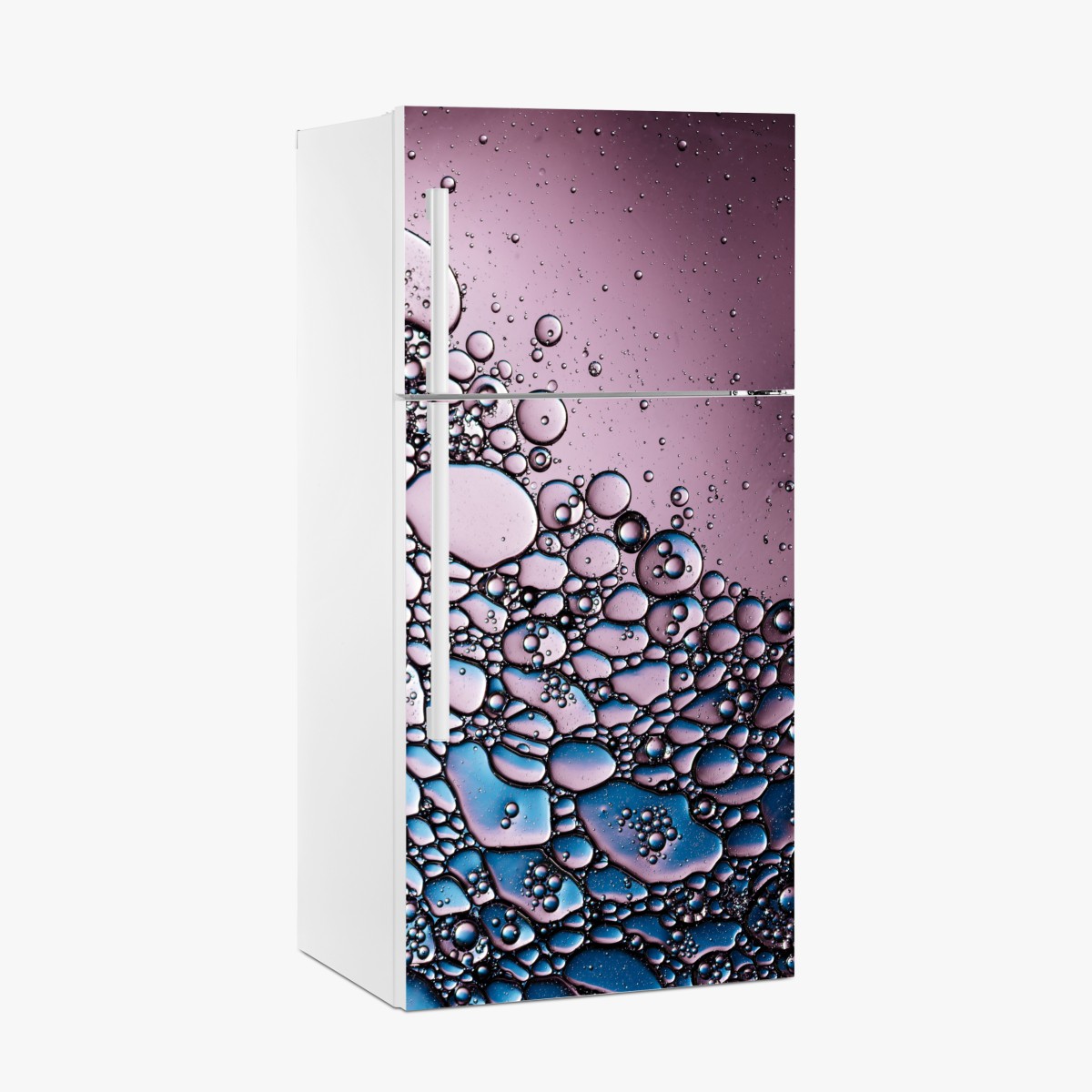 Fridge sticker purple bubble abstract pattern – Wallissimo®