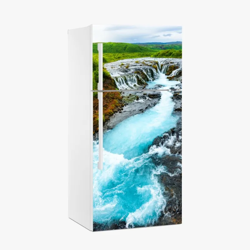 Naklejka na lodówkę wodospad Bruarfoss, Islandia