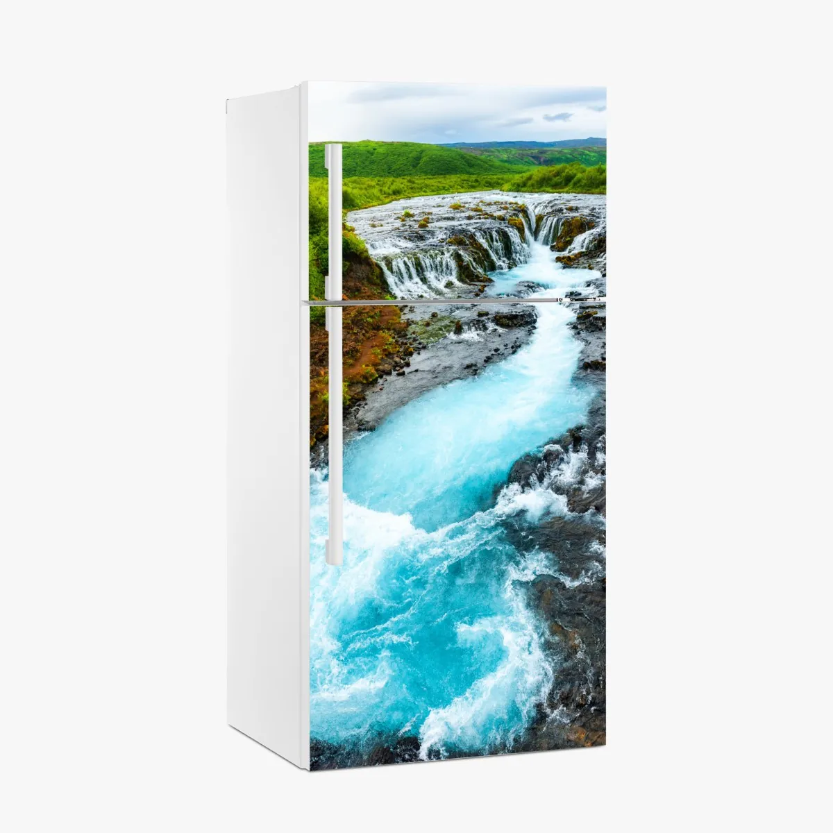 Naklejka na lodówkę wodospad Bruarfoss, Islandia – Wallissimo® Naklejka na lodówkę wodospad Bruarfoss, Islandia – Wallissimo®