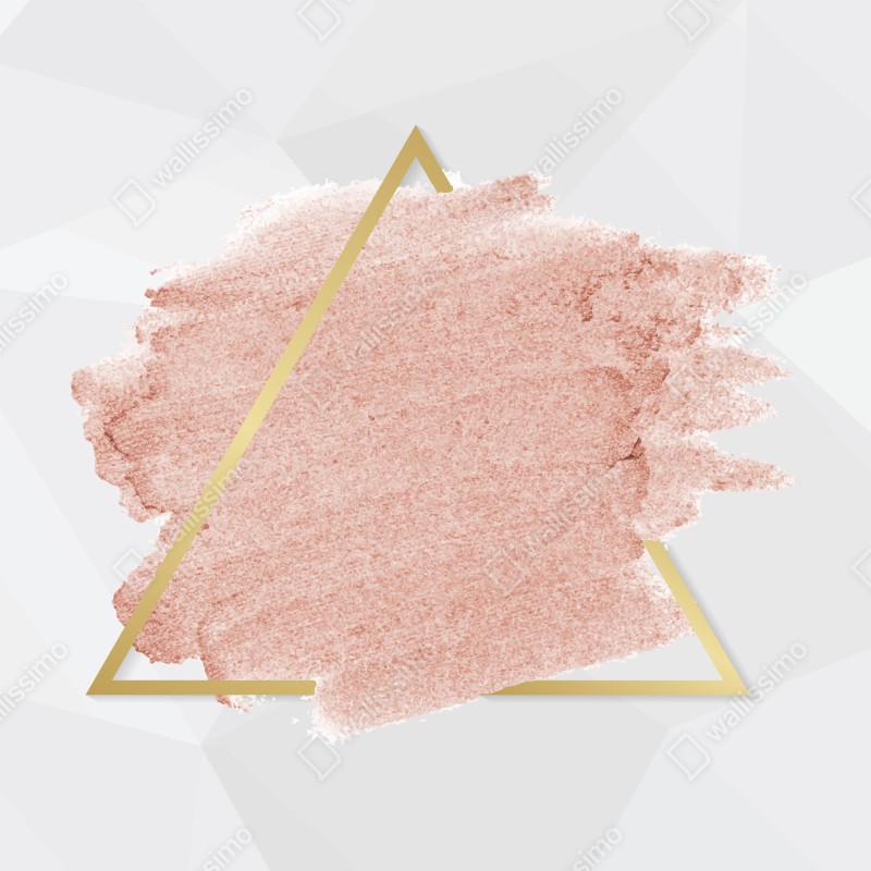 Naklejka na lodówkę pastelowy różowy trójkąt abstrakcyjny – Wallissimo® Naklejka na lodówkę pastelowy różowy trójkąt abstrakcyjny – Wallissimo®