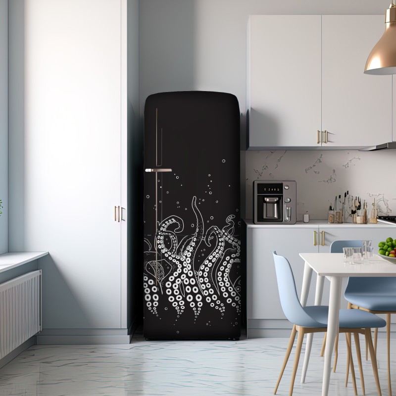 Naklejka na lodówkę wzór macek ośmiornicy – Wallissimo® Naklejka na lodówkę wzór macek ośmiornicy – Wallissimo®