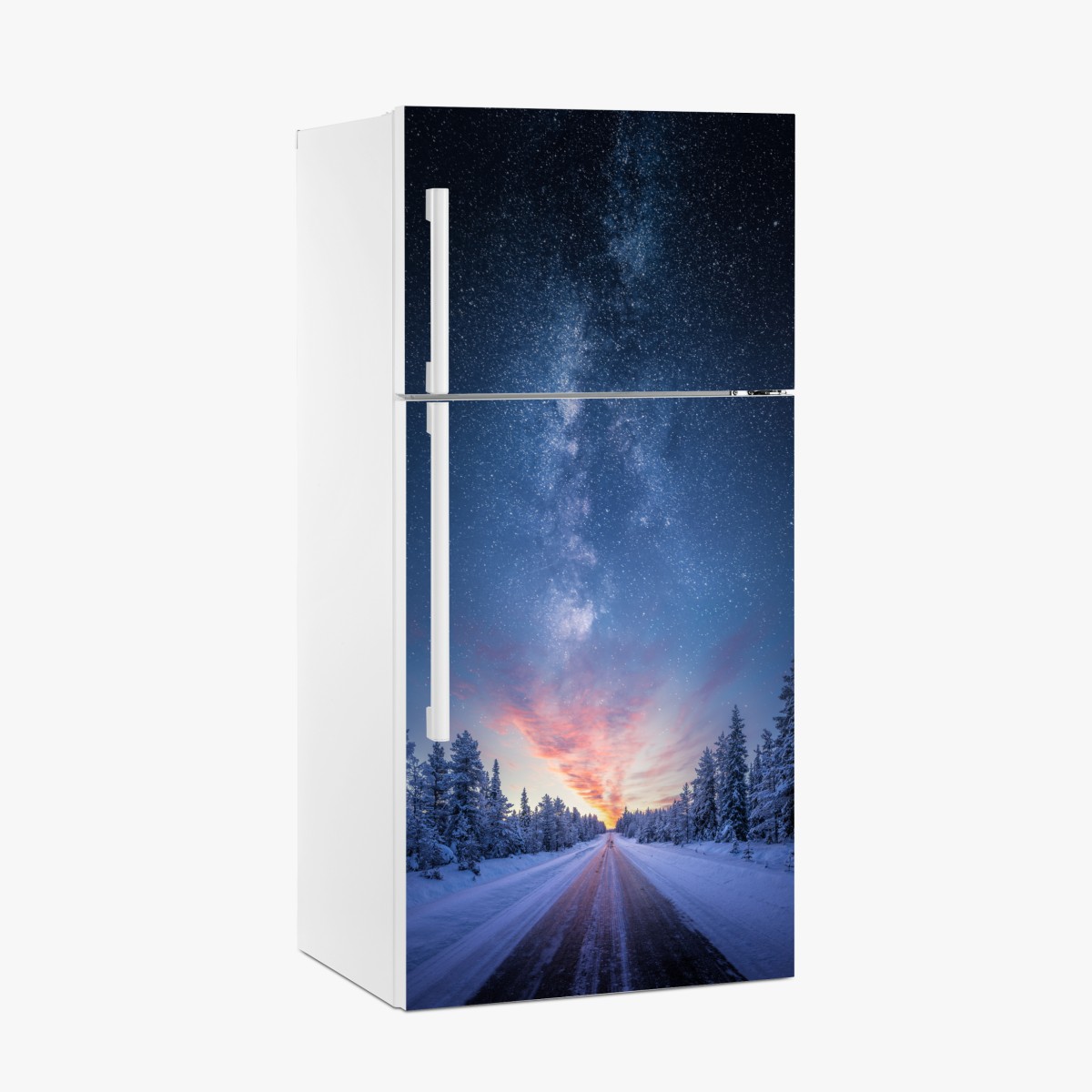 Fridge sticker road to the milky way at sunrise – Wallissimo®