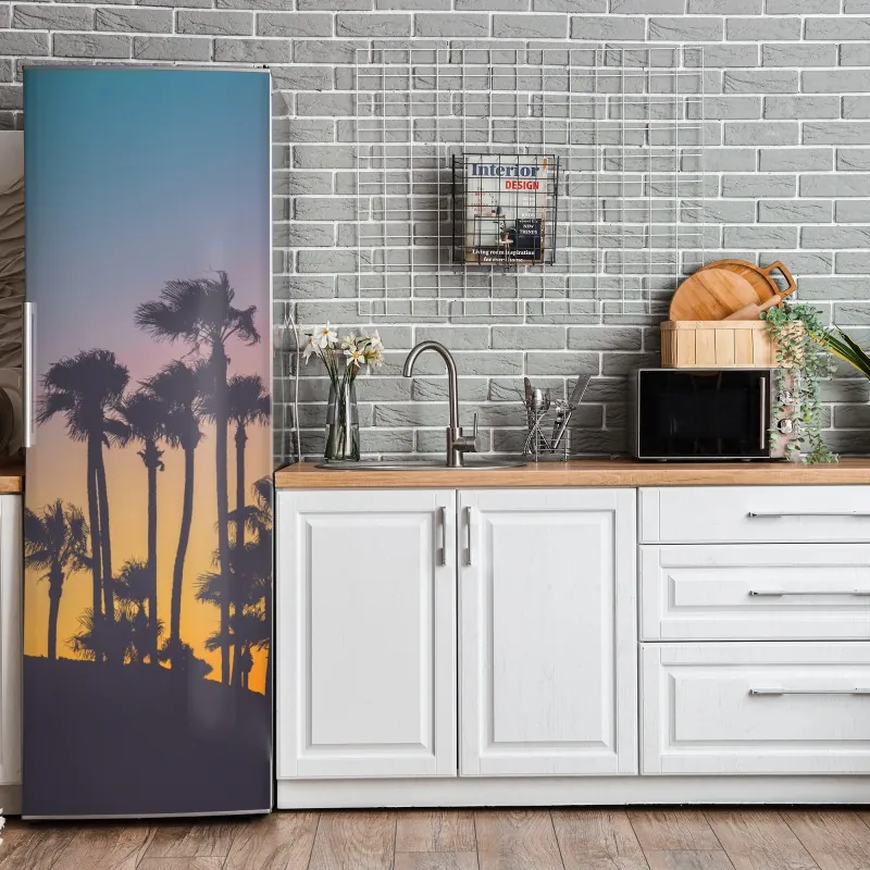 Naklejka na lodówkę burzliwe wybrzeże Islandii panorama – Wallissimo®