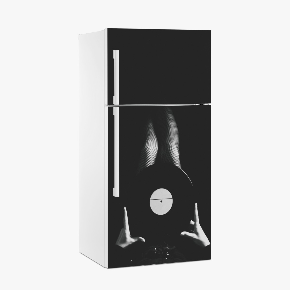Fridge sticker vinyl record and fishnet legs – Wallissimo®