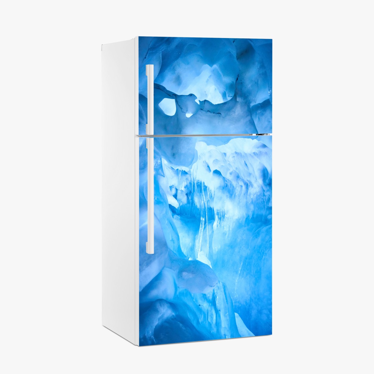 Fridge sticker ethereal blue ice cave – Wallissimo®