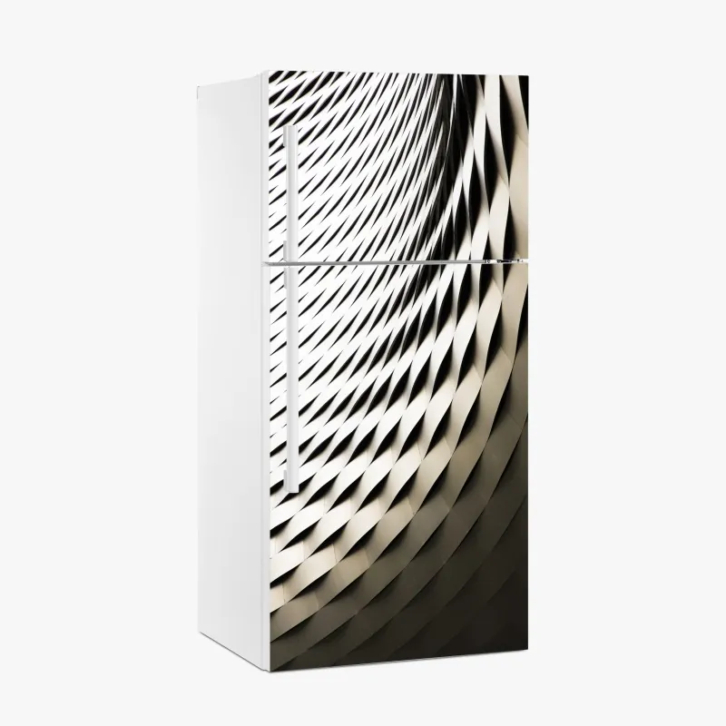 Naklejka na lodówkę nowoczesny geometryczny wzór architektoniczny