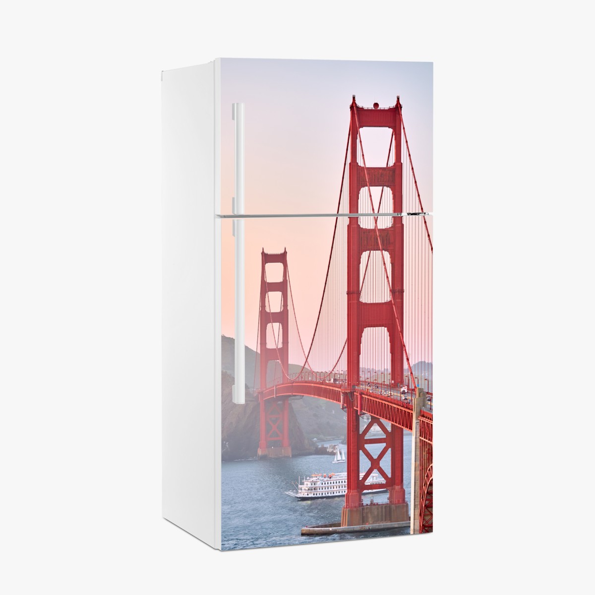 Fridge sticker Golden Gate Bridge at sunset – Wallissimo®