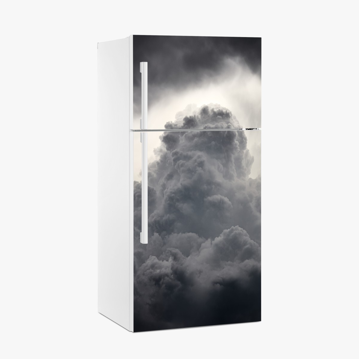 Fridge sticker dramatic gray cloudscape – Wallissimo®