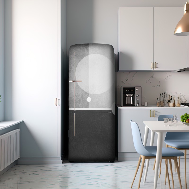 Naklejka na lodówkę minimalistyczna kompozycja geometryczna – Wallissimo® Naklejka na lodówkę minimalistyczna kompozycja geometryczna – Wallissimo®