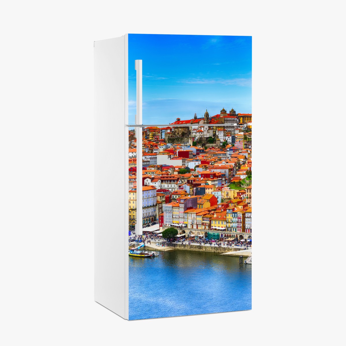 Fridge sticker Porto vibrant riverside panorama – Wallissimo®
